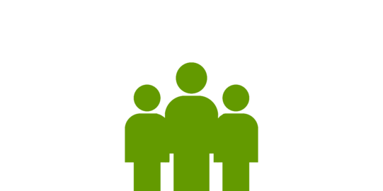 Icon Menschengruppe grünes Icon einer Menschengruppe
